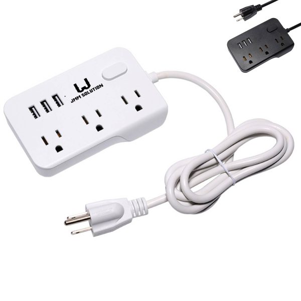 5ft Extension Cord Multi-Outlet USB Power Strip