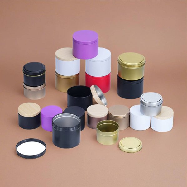 8 oz Metal Aromatherapy Candle Tin - Image 9