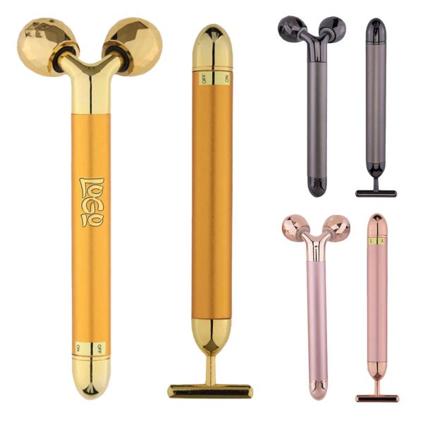 Zinc Alloy Electric Face Massage Roller Set