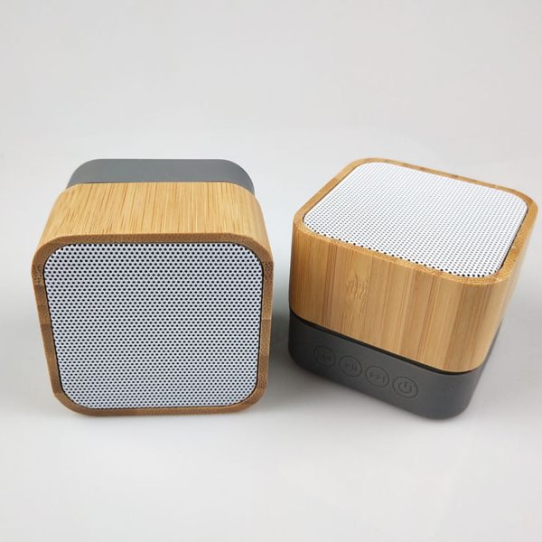 Square Bamboo Wireless Bluetooth Speaker - Image 5
