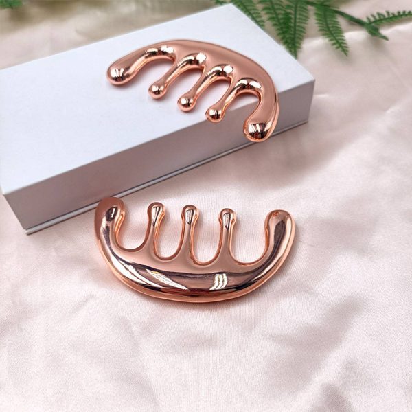 Zinc Alloy Gua Sha Relaxation Massage Comb - Image 2