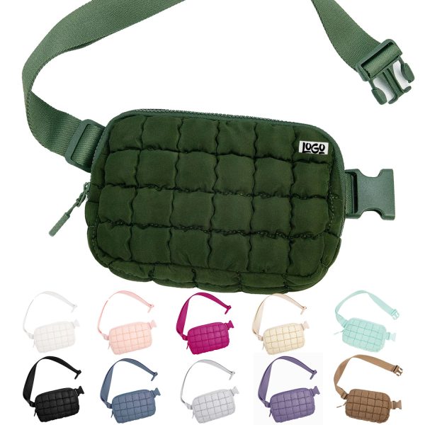 Womens Waterproof Quilted Puffer Fanny Bag