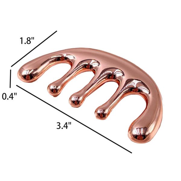Zinc Alloy Gua Sha Relaxation Massage Comb - Image 4