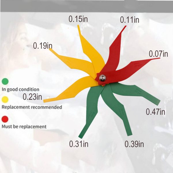 8 Piece Plastic Brake Pad Thickness Gauge - Image 5
