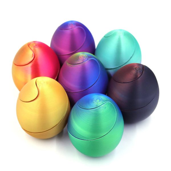 3D Printed Spiral Egg Stress Relief Toy - Image 10