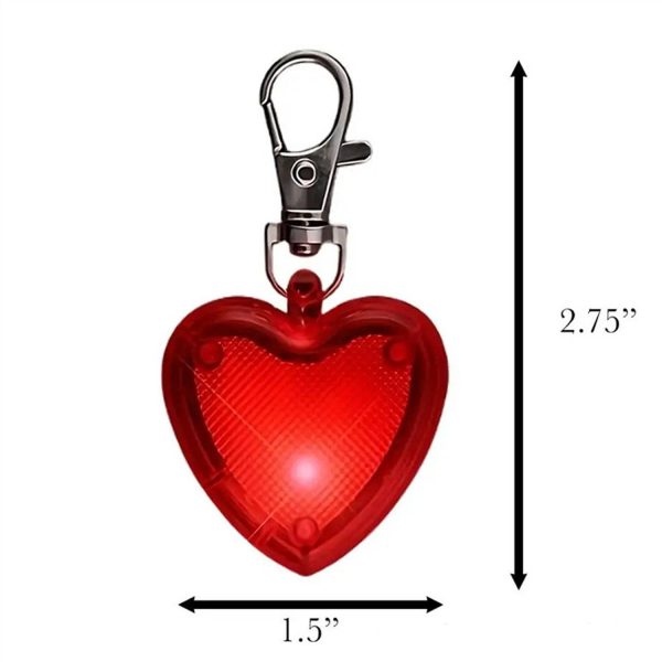 Flashing Heart Pet Keychain - Image 5