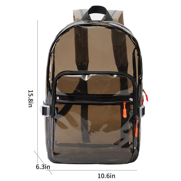 Heavy Duty PVC Waterproof Clear Backpack - Image 9
