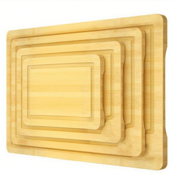 4pcs Bamboo Eco-friendly Cutting Board Set - Image 2