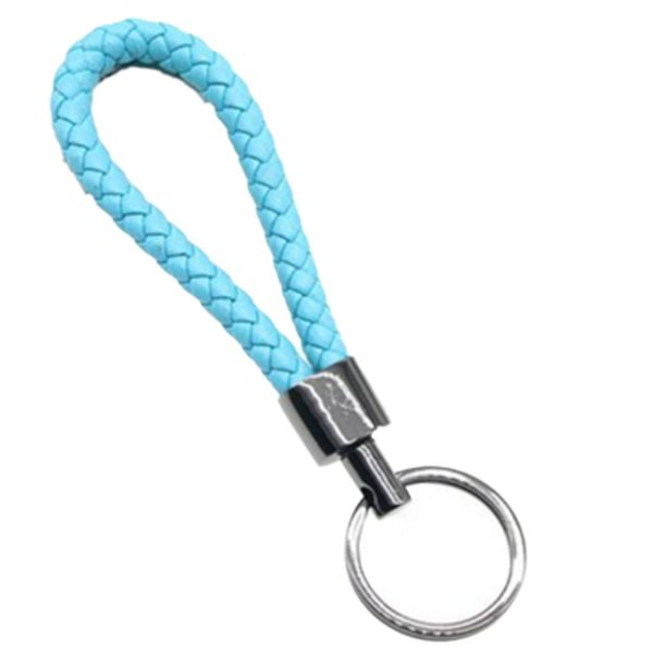 Weaved PU Leather Keychain - Image 2
