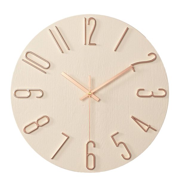 12 inch Plastic Round Wall Clock - Image 6