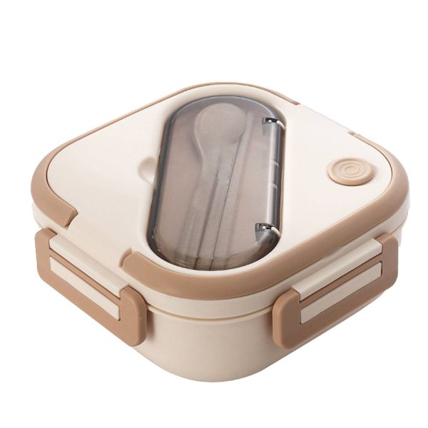 Plastic Leak Proof Lunch Box w/ Utensils - Image 2