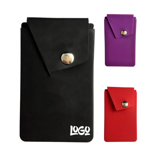 Silicone Button Phone Card Holder Sticker