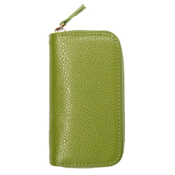 Genuine Leather Zipper Multifunction Key Bag - Image 2