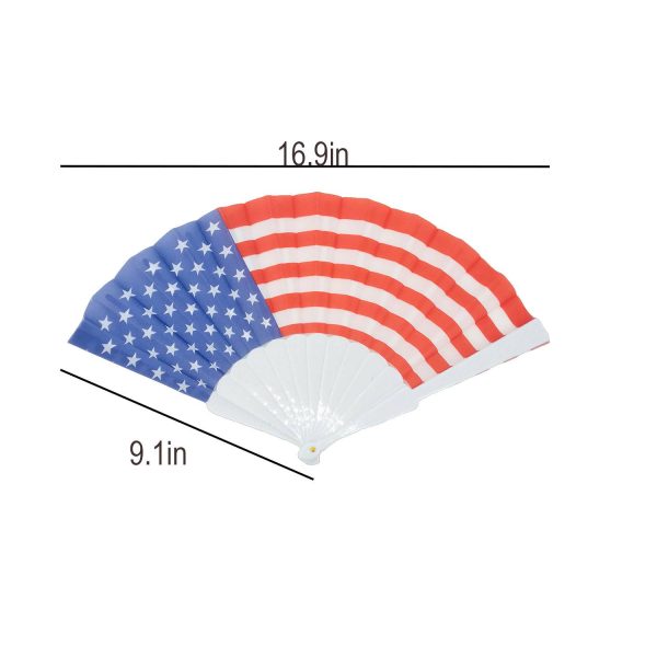 American Flag Folding Hand Fans - Image 6