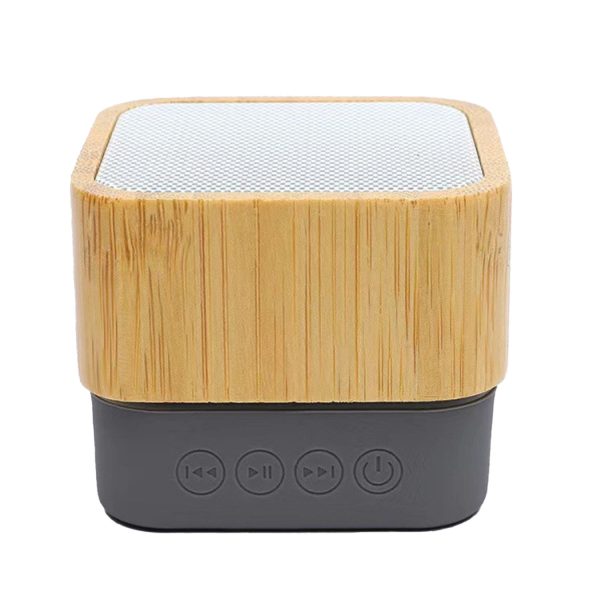 Square Bamboo Wireless Bluetooth Speaker - Image 3