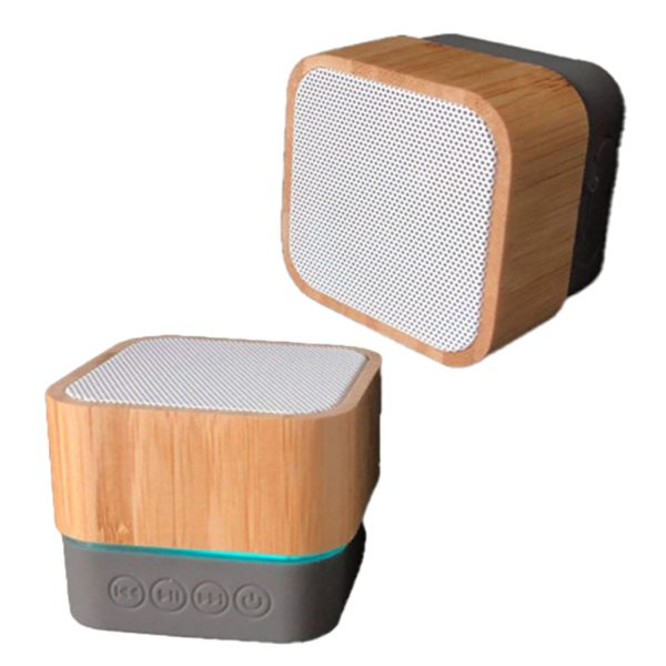 Square Bamboo Wireless Bluetooth Speaker - Image 4