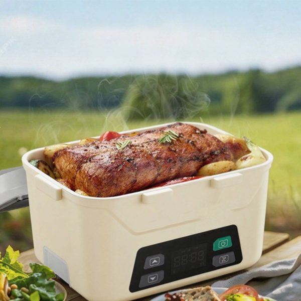 Plastic Cordless Electric Food Warmer Lunch Box - Image 4