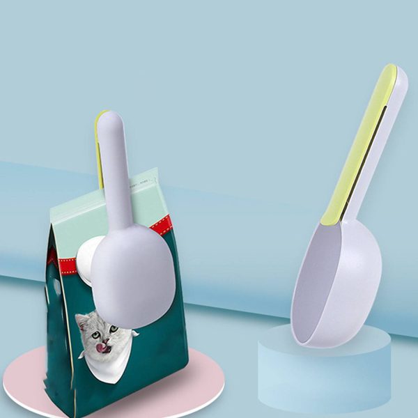 Plastic Pet Food Scoop W/ Bag Sealing Clip - Image 7