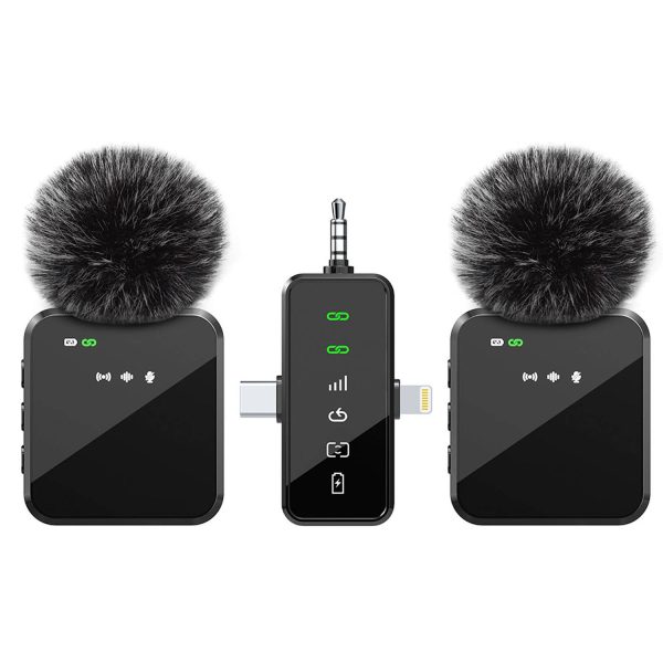 3 in 1 Wireless Lavalier Microphone - Image 2