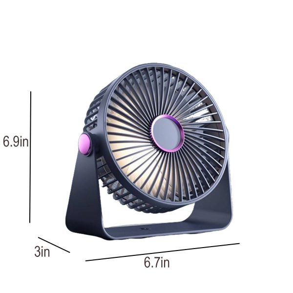 USB Rechargeable Desktop Cooling Fan - Image 6