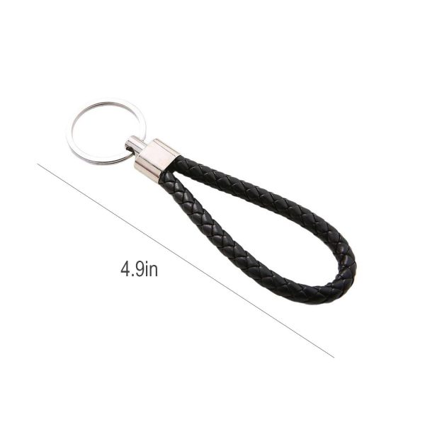 Weaved PU Leather Keychain - Image 9