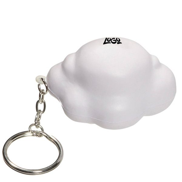 Pu Cloud Stress Reliever Keychain