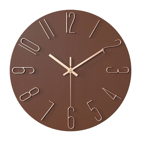 12 inch Plastic Round Wall Clock - Image 7