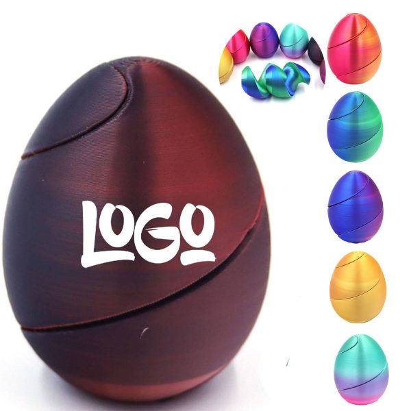 3D Printed Spiral Egg Stress Relief Toy