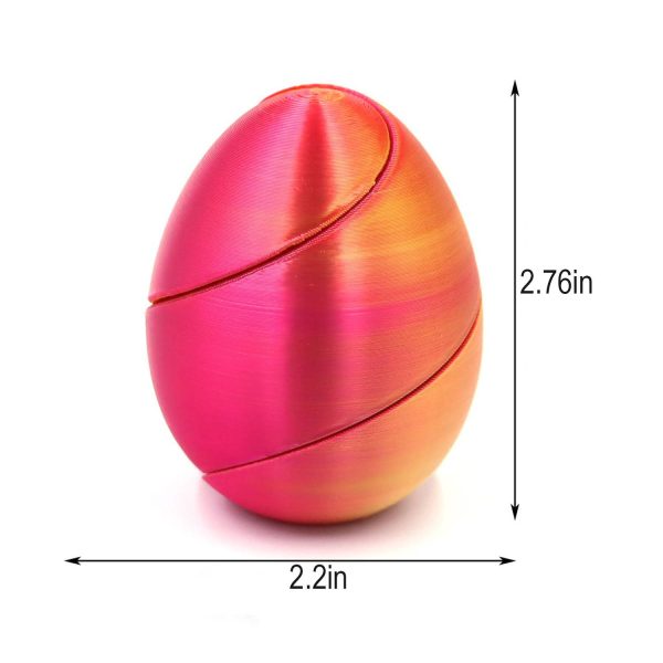 3D Printed Spiral Egg Stress Relief Toy - Image 8