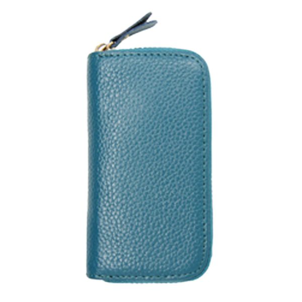 Genuine Leather Zipper Multifunction Key Bag - Image 9