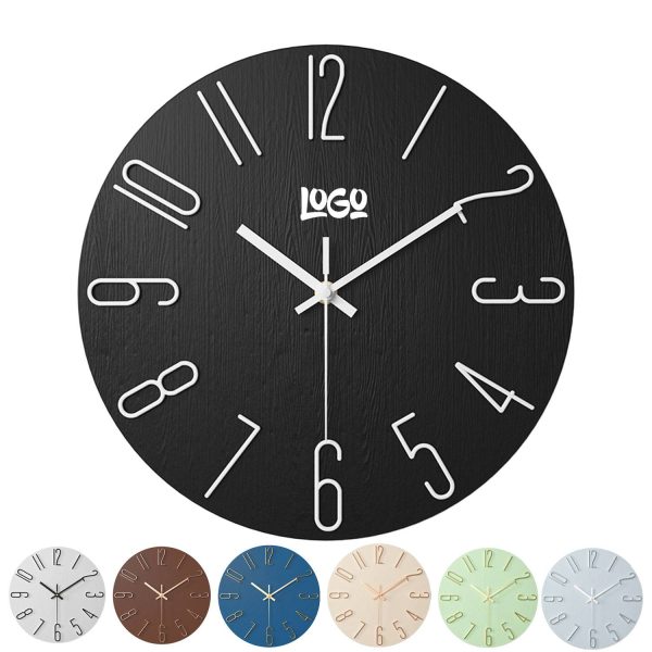12 inch Plastic Round Wall Clock