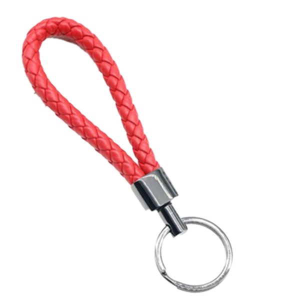 Weaved PU Leather Keychain - Image 5