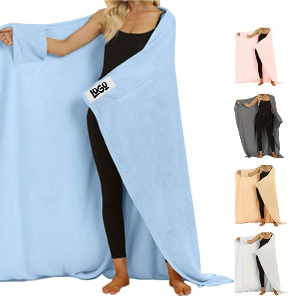 Polyester Hooded Wearable Blanket