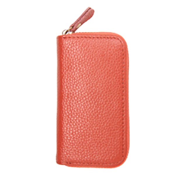 Genuine Leather Zipper Multifunction Key Bag - Image 10