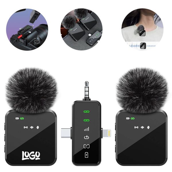 3 in 1 Wireless Lavalier Microphone