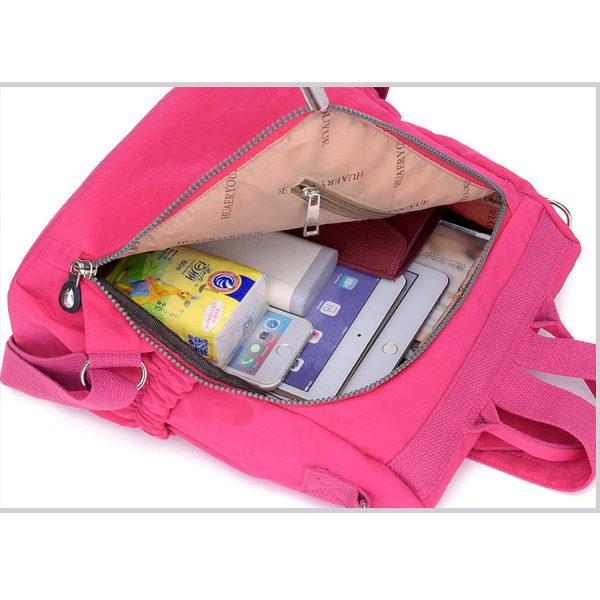 Women Large Capacity Water-Resistant Nylon Backpack - Image 8