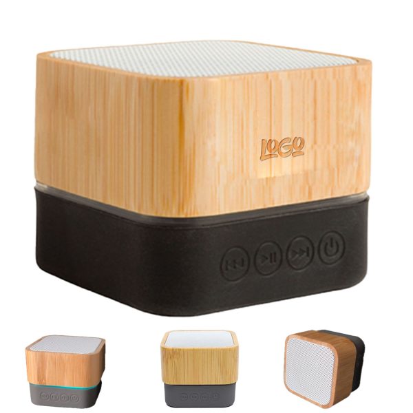 Square Bamboo Wireless Bluetooth Speaker