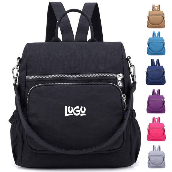 Women Large Capacity Water-Resistant Nylon Backpack