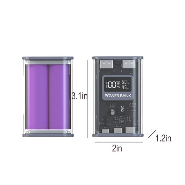 Digital Display Transparent Power Bank - Image 6