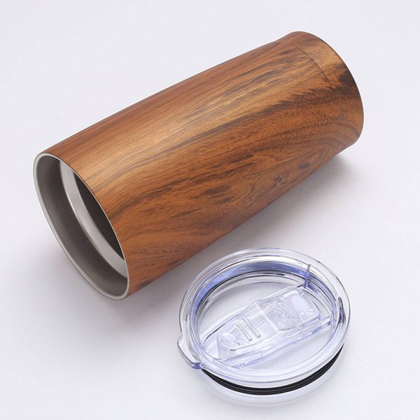 20 Oz Wood Grain Coffee Insulation Tumbler - Image 5