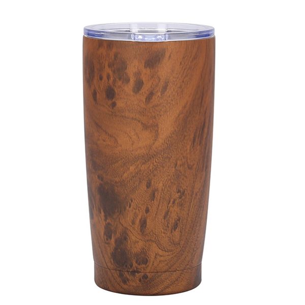 20 Oz Wood Grain Coffee Insulation Tumbler - Image 2