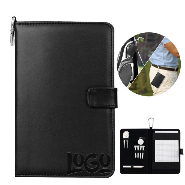 PU Leather Golf Accessories Scorecard Book Holder