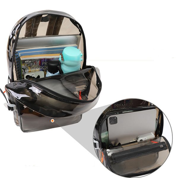 Heavy Duty PVC Waterproof Clear Backpack - Image 7