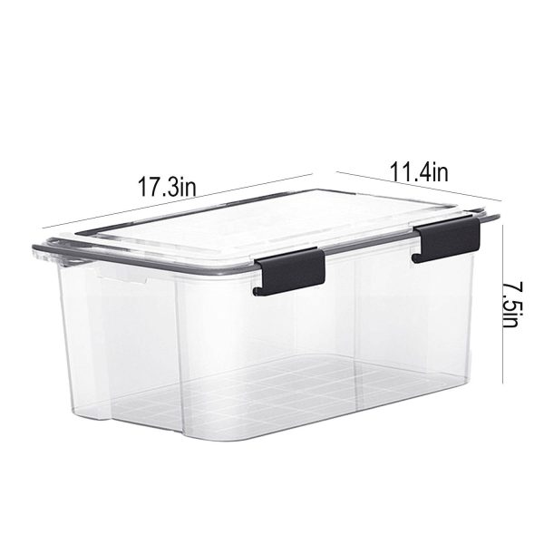 Moisture Proof Clear Storage Organizer w/ Lid - Image 3