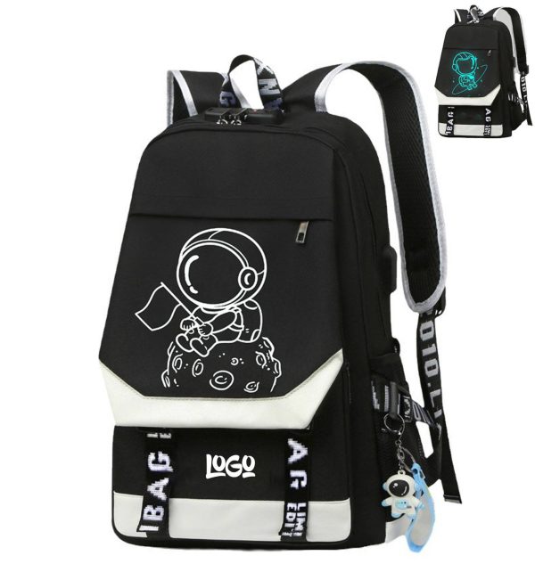 Oxford Waterproof Backpack w/ USB Charging Port