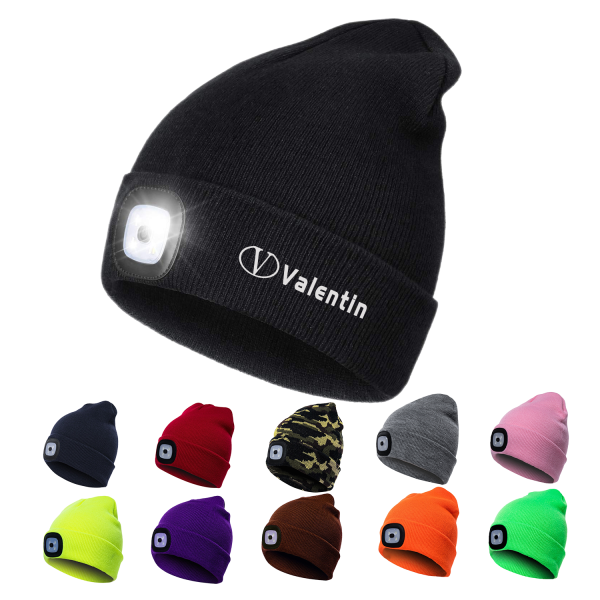 Rechargeable LED Beanie Hat