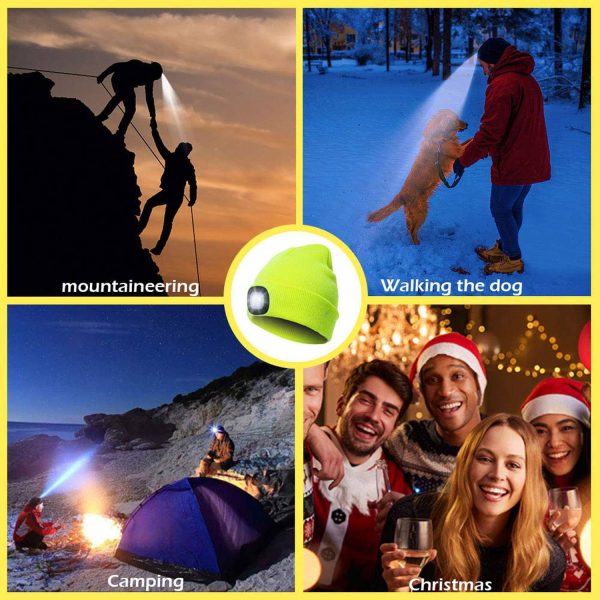 Rechargeable LED Beanie Hat - Image 9