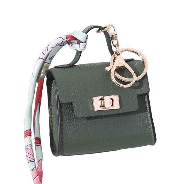 PU Leather Mini Handbag Pendant Keychain - Image 3