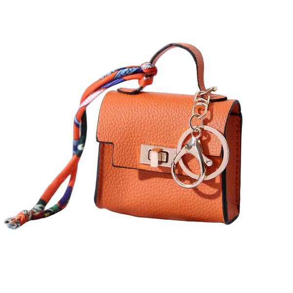 PU Leather Mini Handbag Pendant Keychain - Image 7