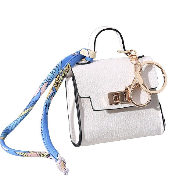 PU Leather Mini Handbag Pendant Keychain - Image 6